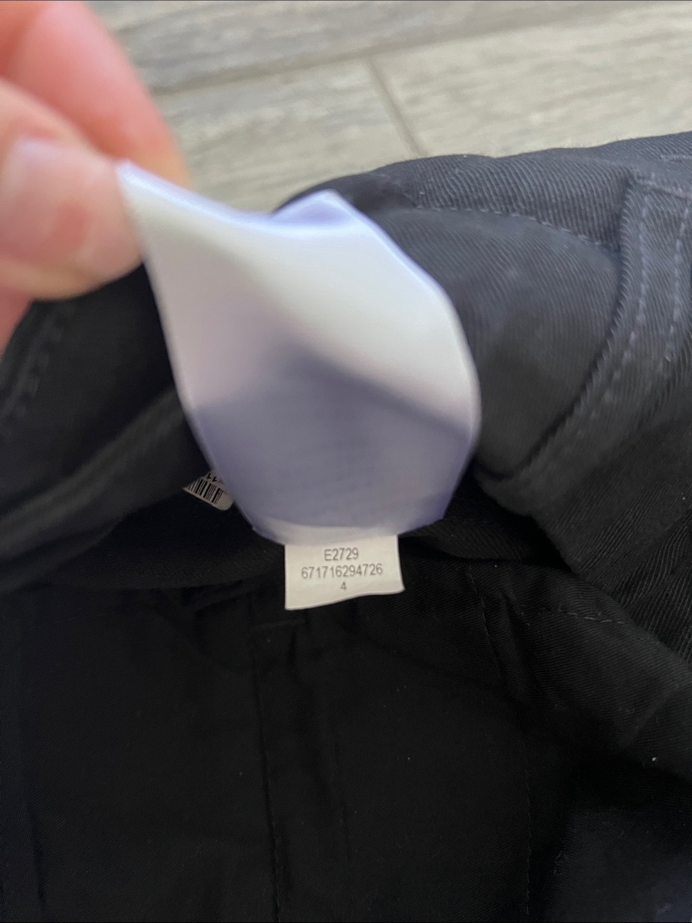 AYR Black High-Rise Straight-Leg Trousers - Picture 9 of 9